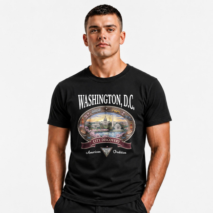 Washington DC Vintage City Discovery Skyline Shirt