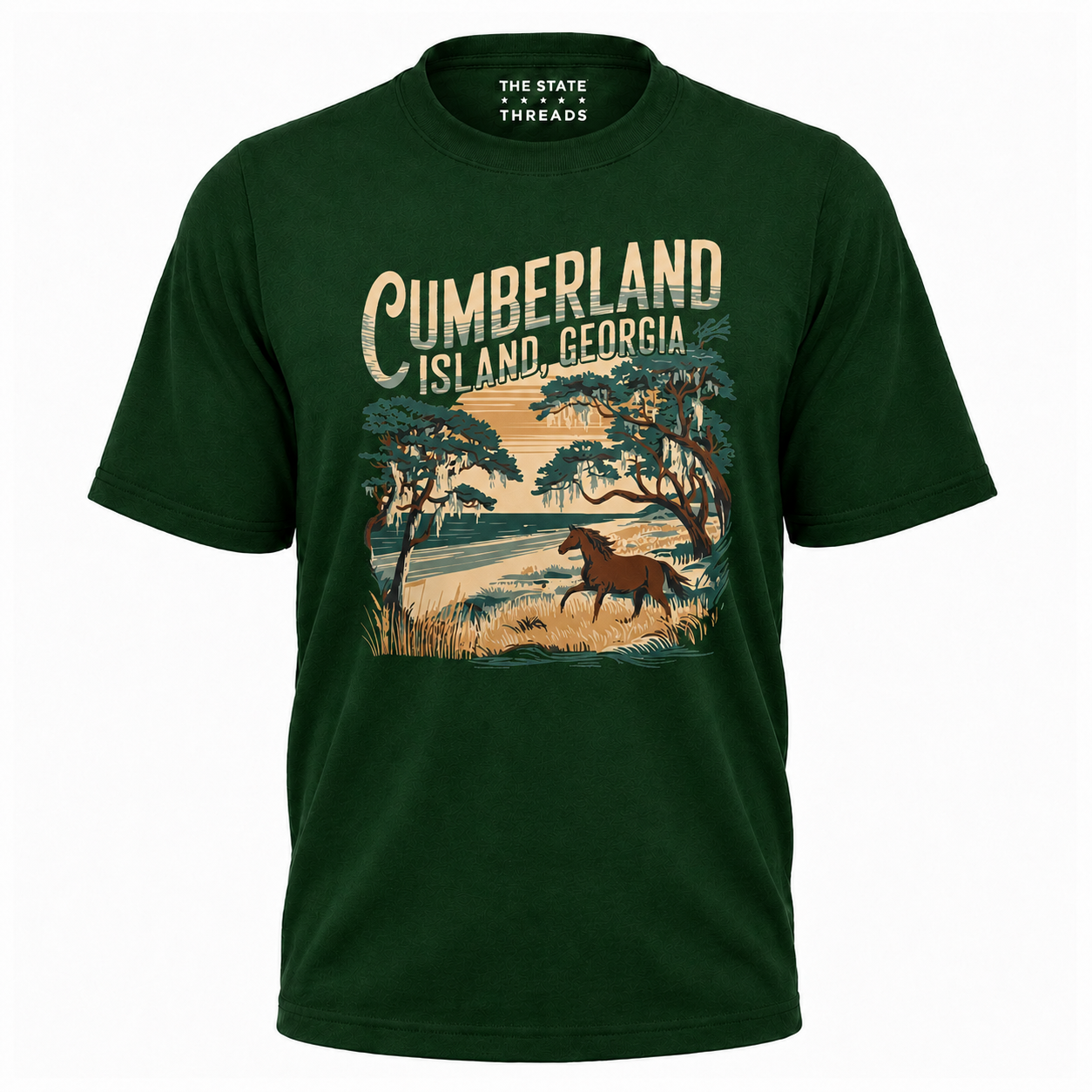 Cumberland Island Georgia Wild Horse Coastal Vintage Shirt