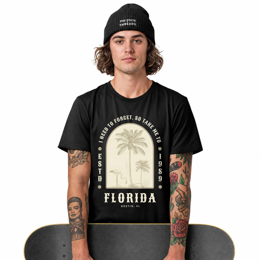 Florida Take Me To Destin Flamingo Palm Trees Shirt