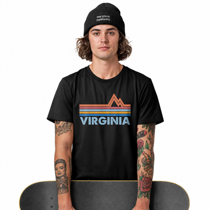 Virginia Mountain Retro State Pride Travel Shirt