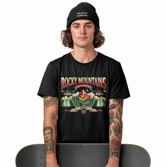 Colorado Rocky Mountains Vintage Nature Shirt