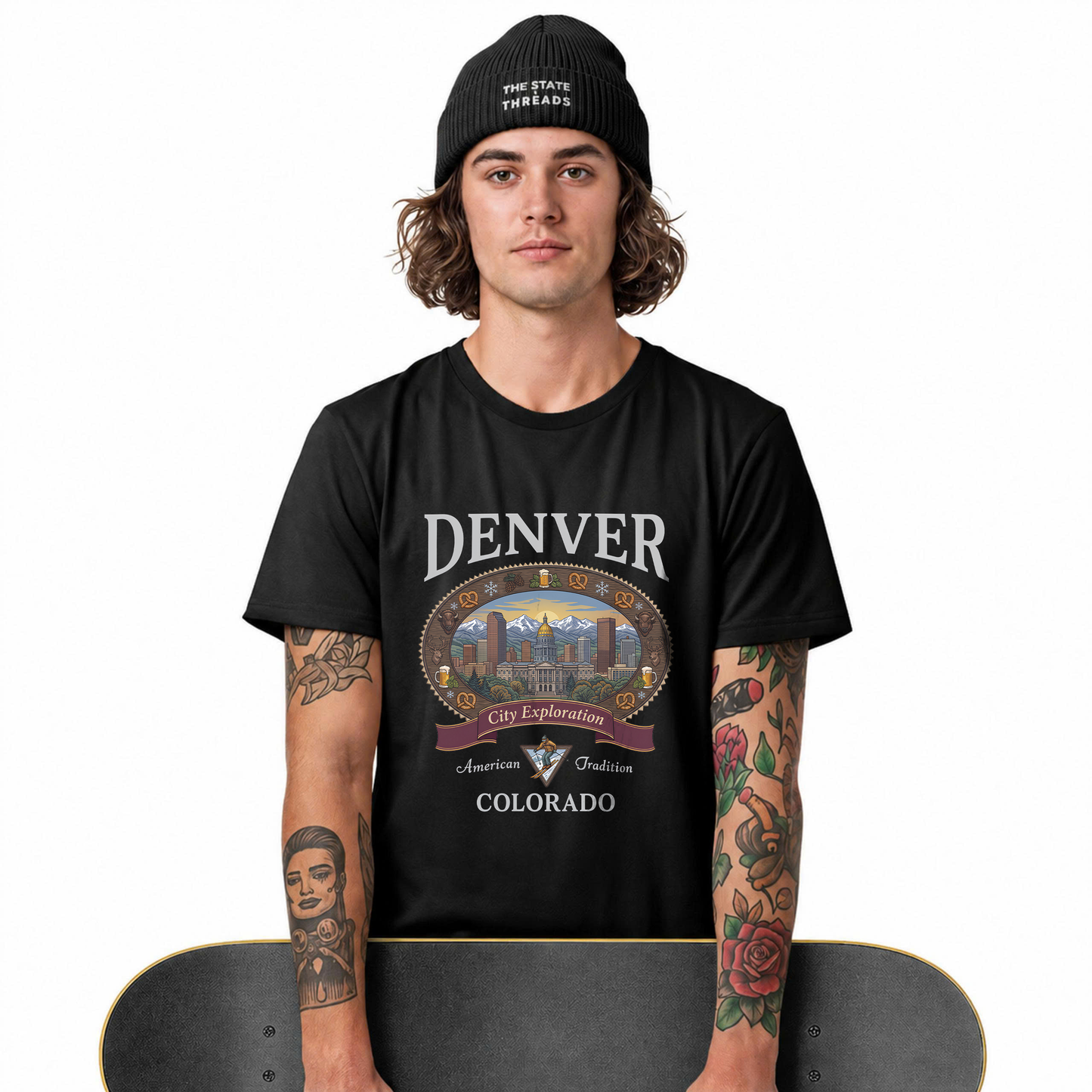 Denver Colorado Mountain City Exploration Shirt