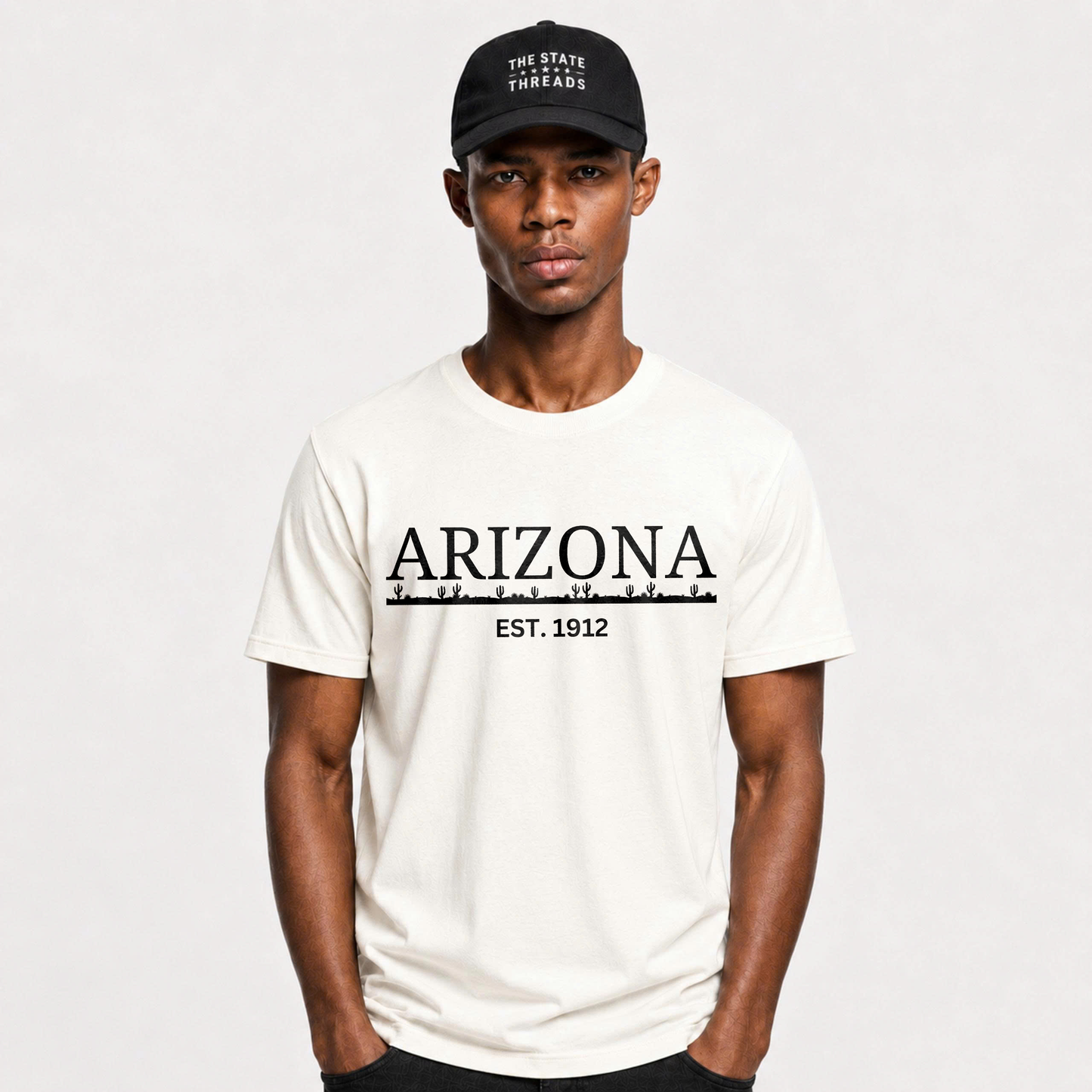 Arizona Est 1912 Cactus Horizon Desert Shirt