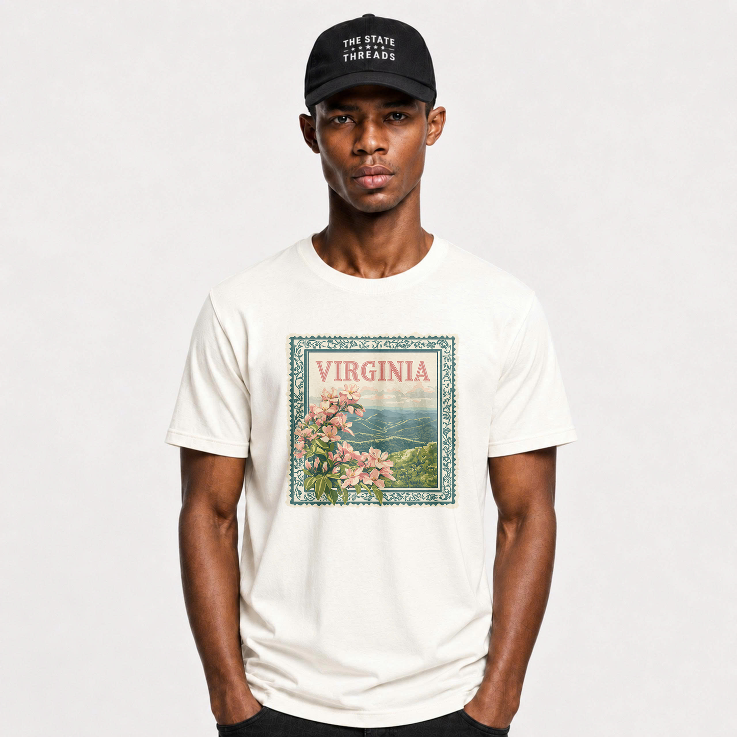Virginia Floral Mountain Vista State Pride Shirt