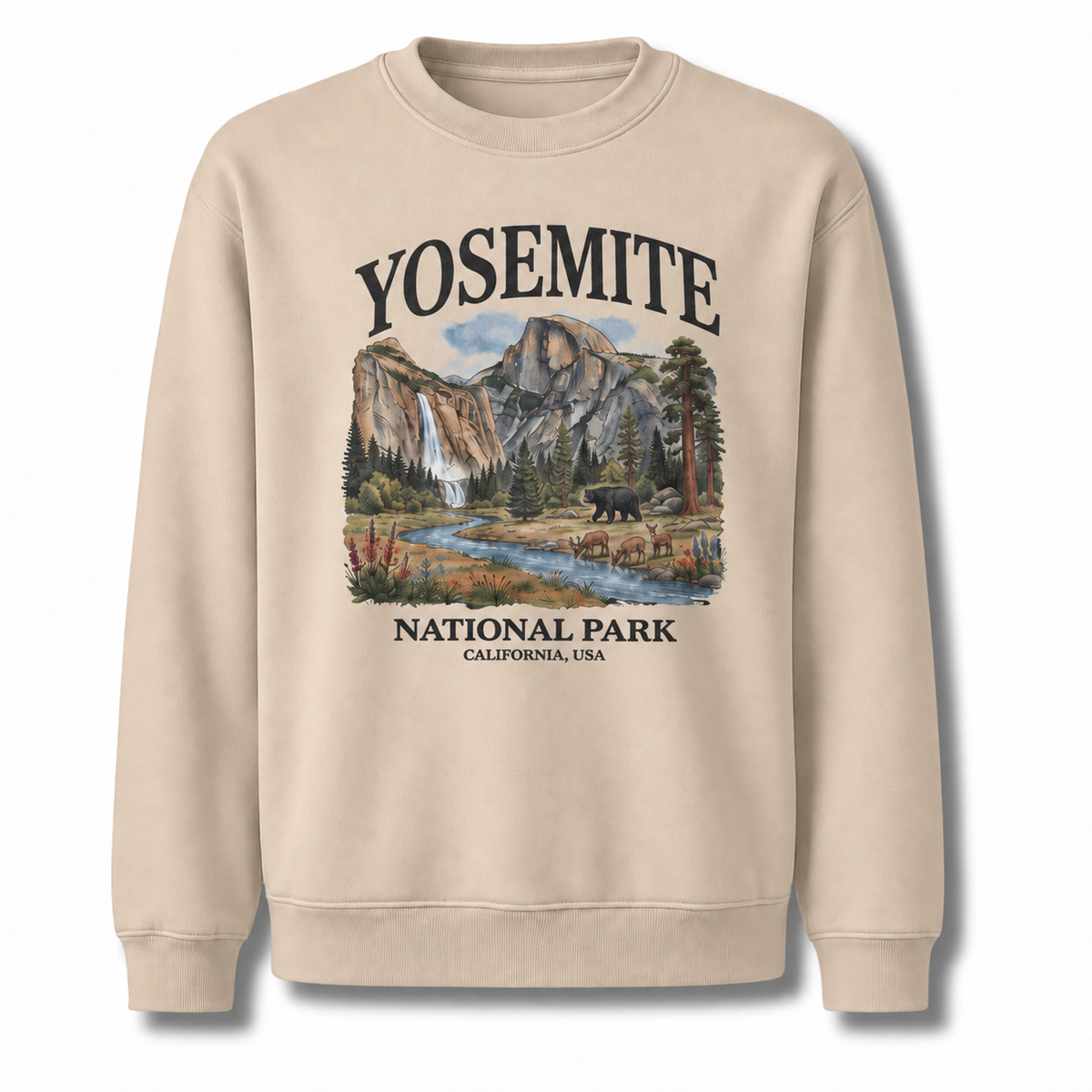 Yosemite National Park California Nature Vintage Sweatshirt