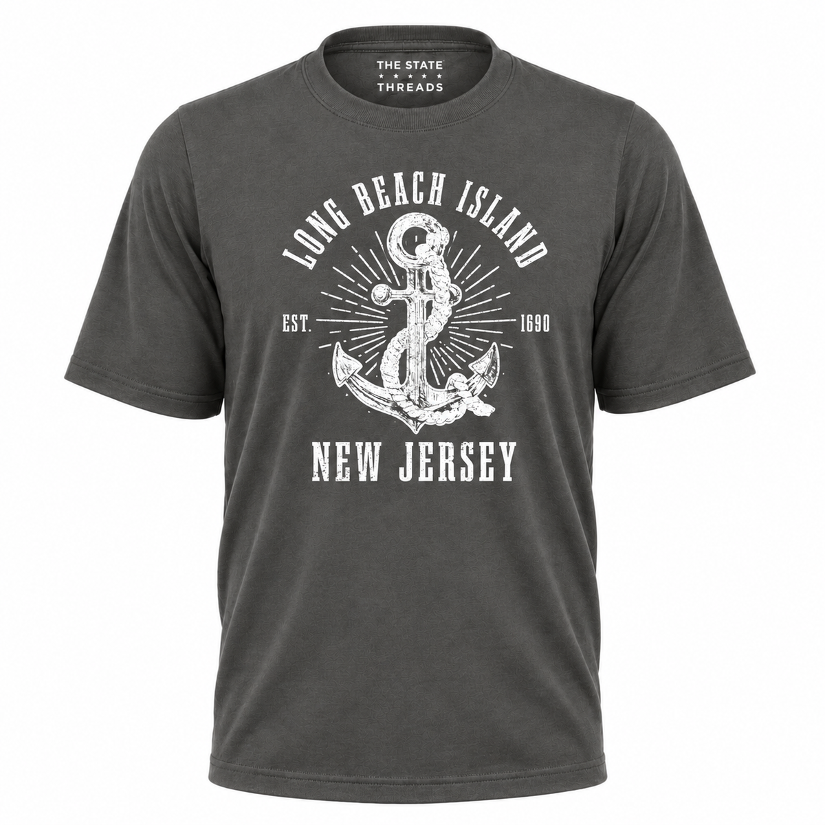 Long Beach Island New Jersey Anchor Nautical Shirt