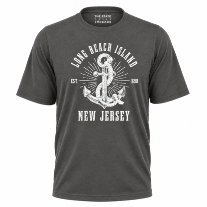 Long Beach Island New Jersey Anchor Nautical Shirt