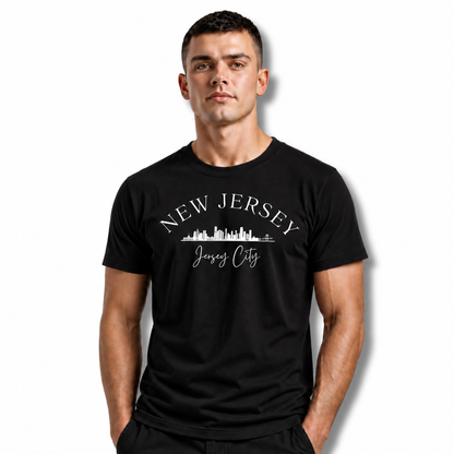 New Jersey Jersey City Skyline Urban Graphic Shirt
