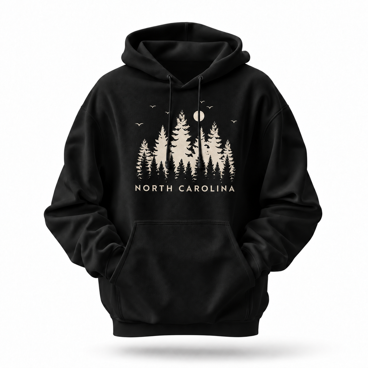 North Carolina Pine Forest Silhouette Hoodie