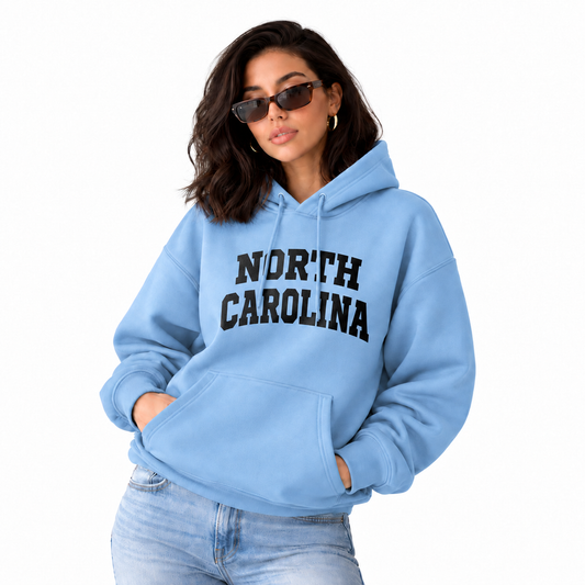 North Carolina Collegiate Arch Typography Hoodie