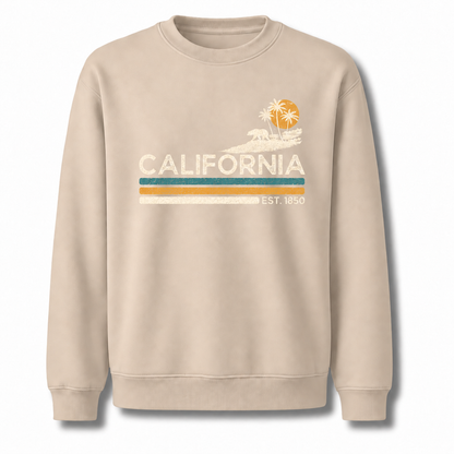 California Sunset Palm Trees Est. 1850 Sweatshirt