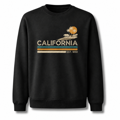California Sunset Palm Trees Est. 1850 Sweatshirt