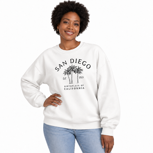San Diego California Palm Trees Est. 1769 Sweatshirt
