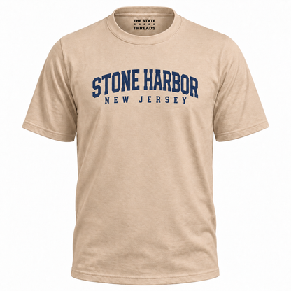 Stone Harbor New Jersey Retro College Athletic Shirt