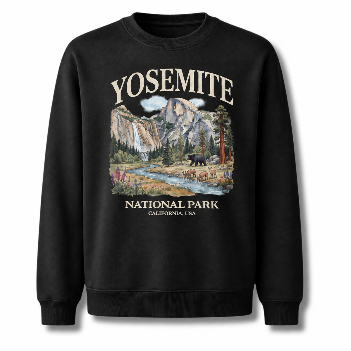 Yosemite National Park California Nature Vintage Sweatshirt