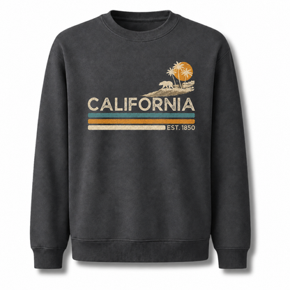 California Sunset Palm Trees Est. 1850 Sweatshirt