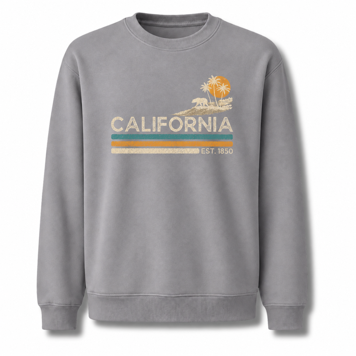 California Sunset Palm Trees Est. 1850 Sweatshirt