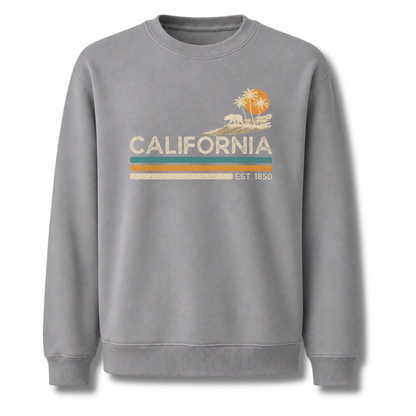 California Sunset Palm Trees Est. 1850 Sweatshirt