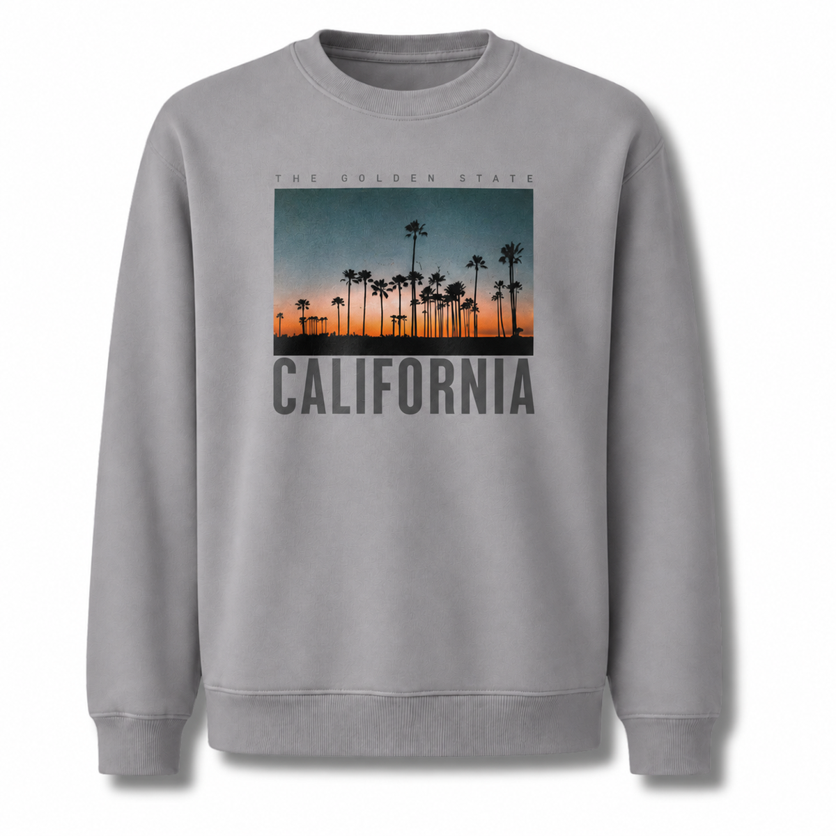 California The Golden State Palm Trees Sunset Sweatshirt