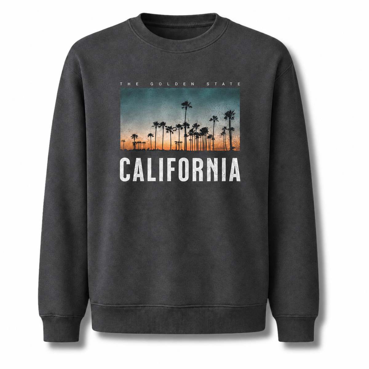 California The Golden State Palm Trees Sunset Sweatshirt