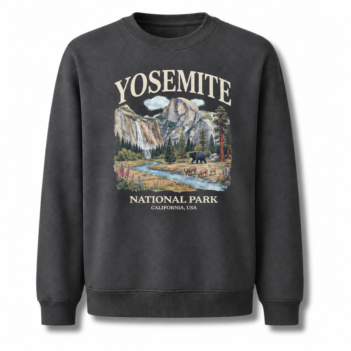 Yosemite National Park California Nature Vintage Sweatshirt