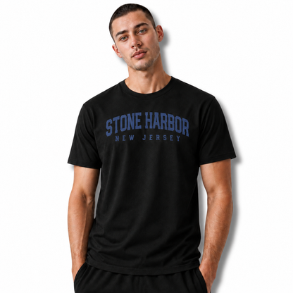 Stone Harbor New Jersey Retro College Athletic Shirt