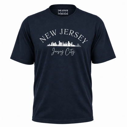 New Jersey Jersey City Skyline Urban Graphic Shirt