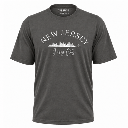 New Jersey Jersey City Skyline Urban Graphic Shirt