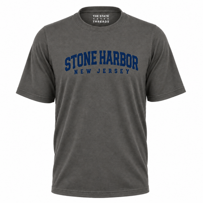 Stone Harbor New Jersey Retro College Athletic Shirt
