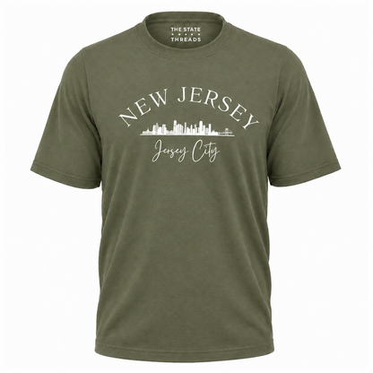 New Jersey Jersey City Skyline Urban Graphic Shirt