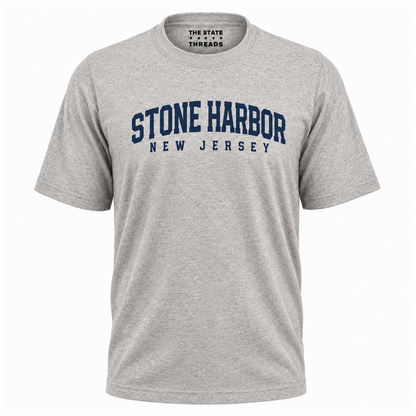 Stone Harbor New Jersey Retro College Athletic Shirt