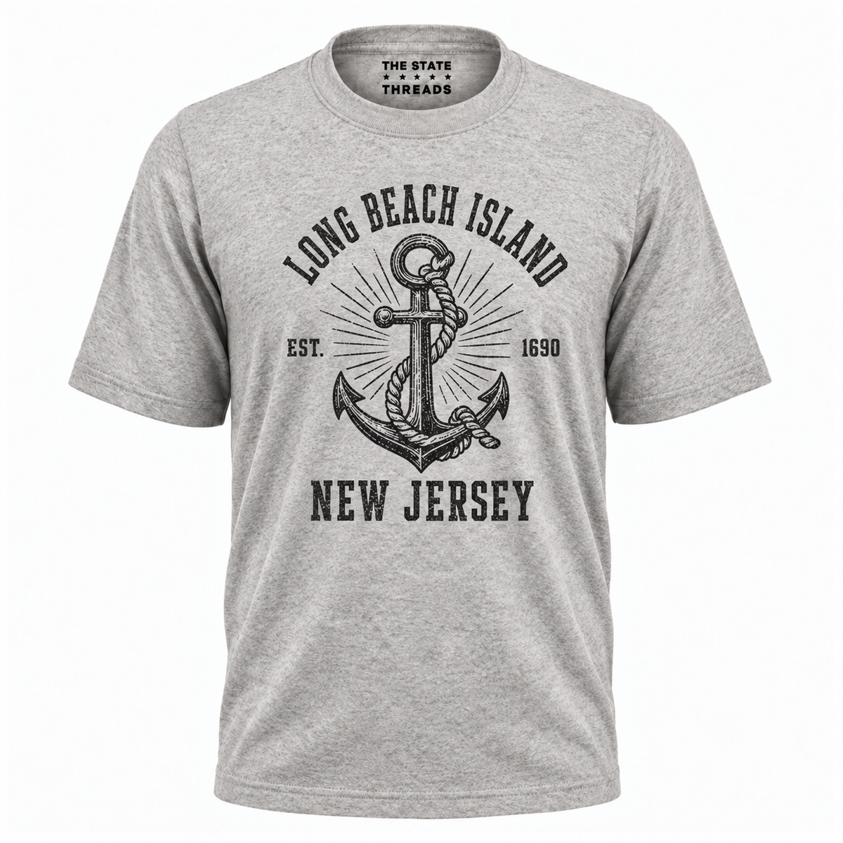 Long Beach Island New Jersey Anchor Nautical Shirt