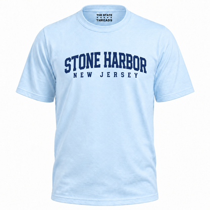 Stone Harbor New Jersey Retro College Athletic Shirt