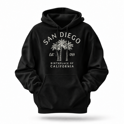 San Diego California Palm Trees Est 1769 Hoodie
