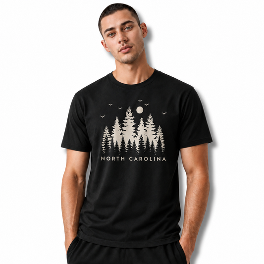 North Carolina Pine Forest Moonlight Shirt