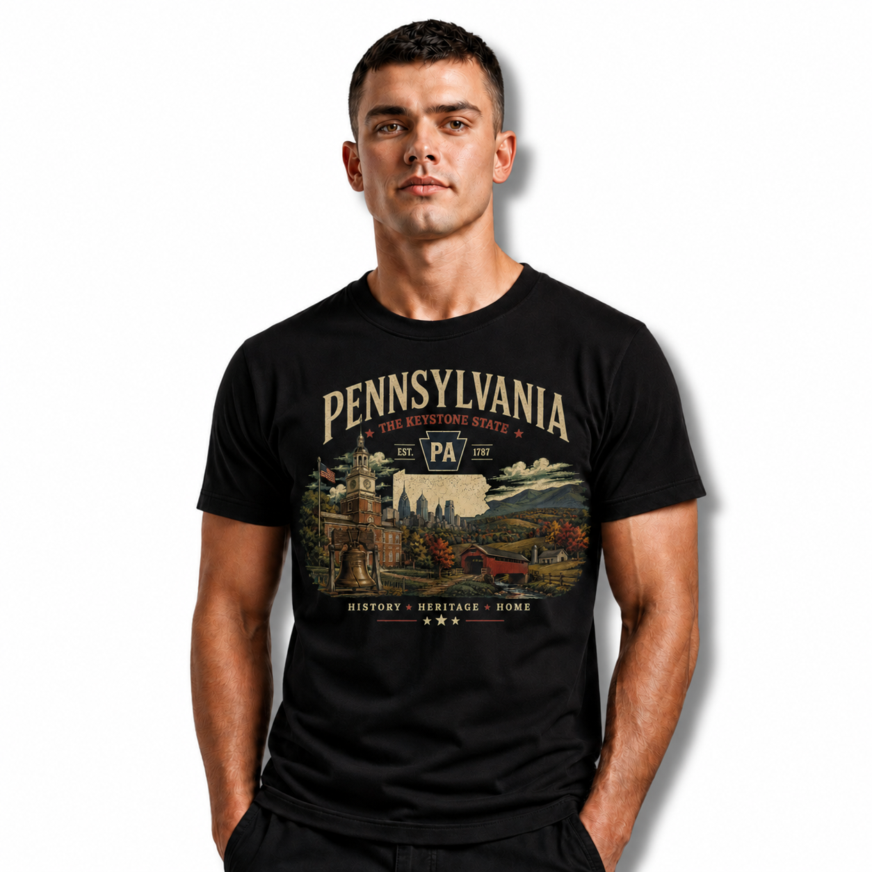 Pennsylvania Keystone State Heritage History Shirt