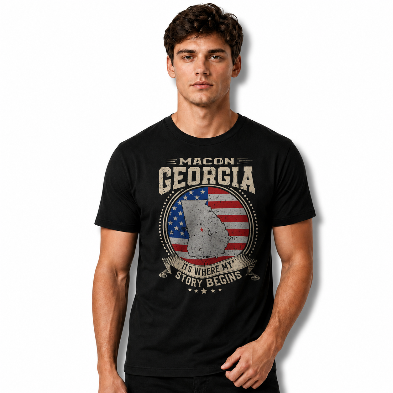 Product Name: Macon Georgia Story Begins Vintage Shirt