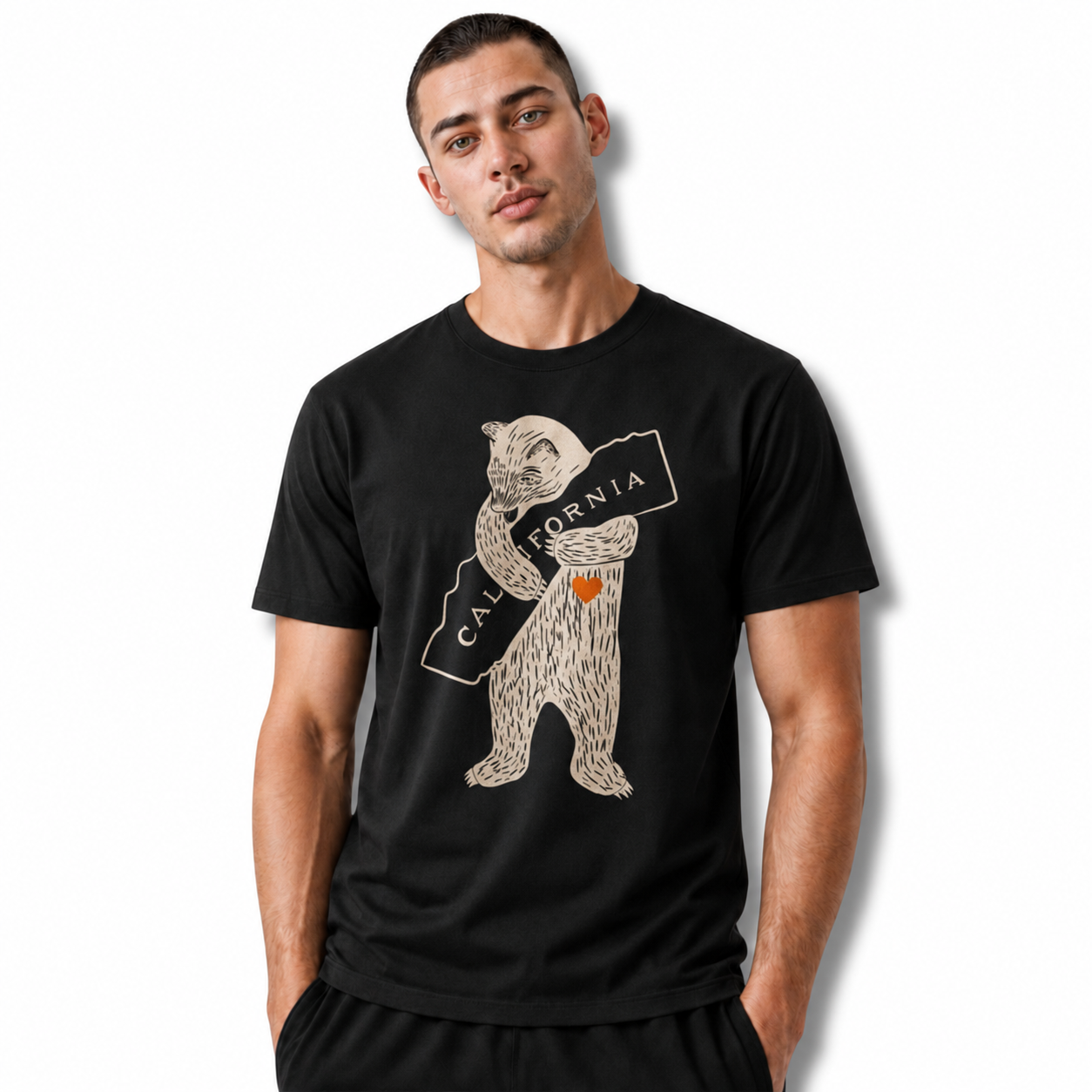 California Bear Hug Heart Shirt