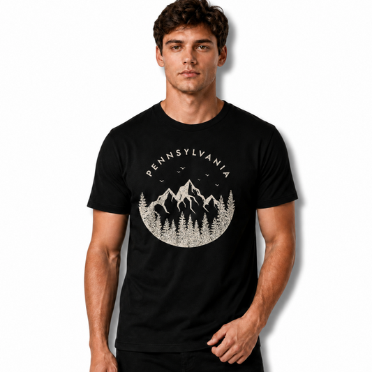 Pennsylvania Mountain Forest Silhouette Shirt