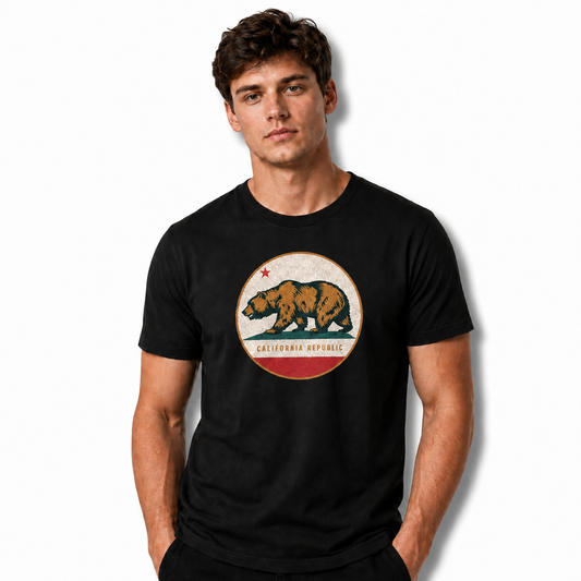 California Republic Bear Badge Shirt
