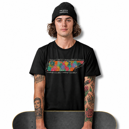 Tennessee Floral State Map Shirt