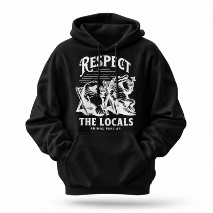Florida Respect The Locals Manatee Alligator Funny Hoodie