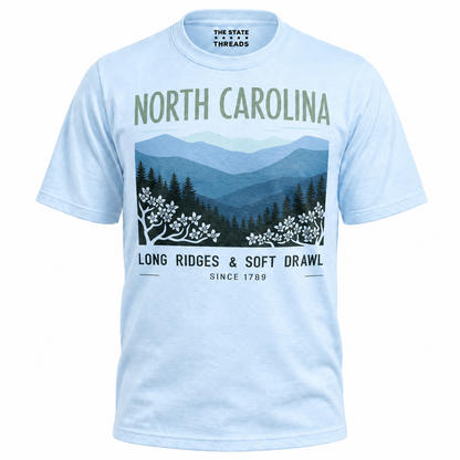 North Carolina Blue Ridge Long Ridges Soft Drawl Shirt