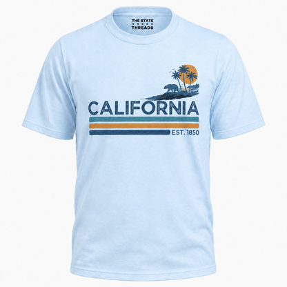 California Bear Palm Tree Sunset Shirt