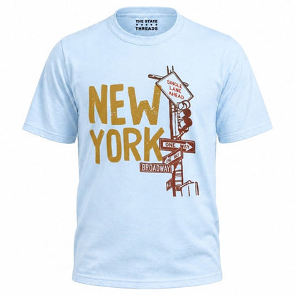 New York Broadway Street Signs Aesthetic Vintage Shirt