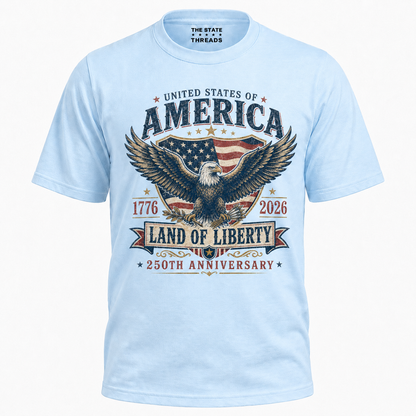 America Eagle Land of Liberty 250th Anniversary Shirt