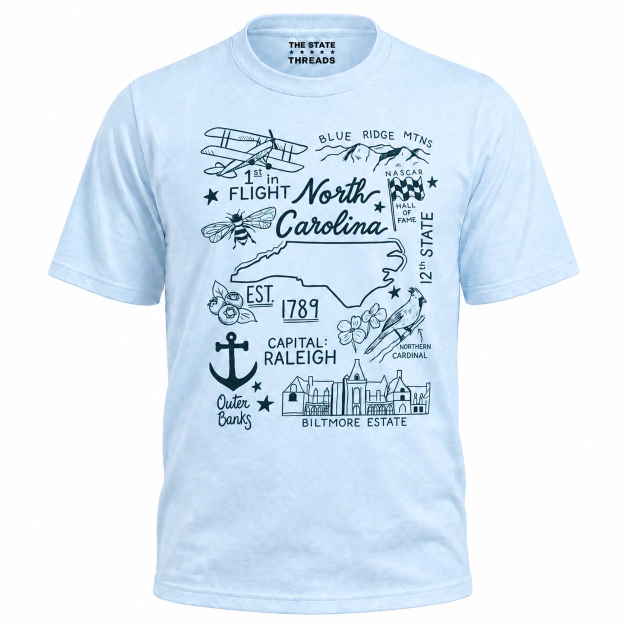North Carolina Illustrated State Shirt