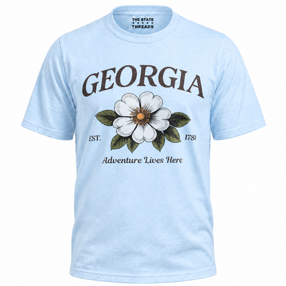 Georgia State Flower Cherokee Rose Adventure Vintage Shirt