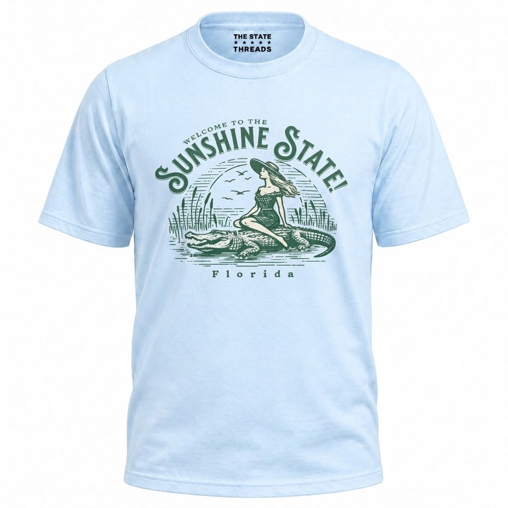 Welcome to Florida Sunshine State Alligator Shirt