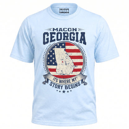 Product Name: Macon Georgia Story Begins Vintage Shirt